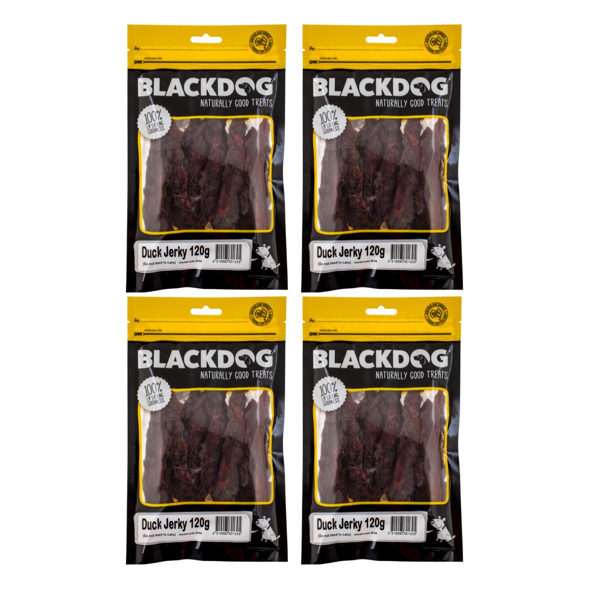 Blackdog Dog Treats Duck Jerkey 120g x4-1984023717935714304