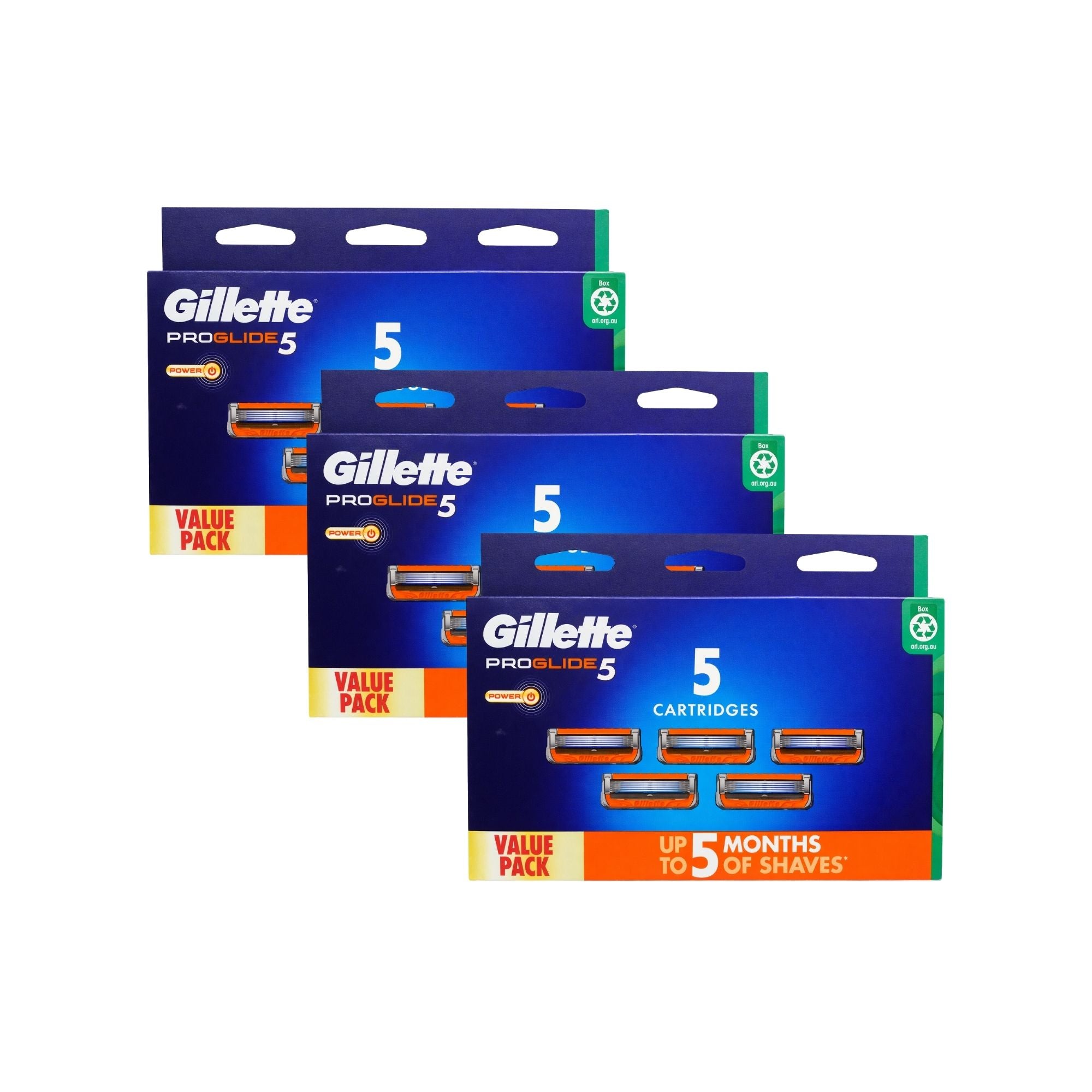 Gillette Pro Glide 5 Cartridges 5pk x3-2100034961166962688