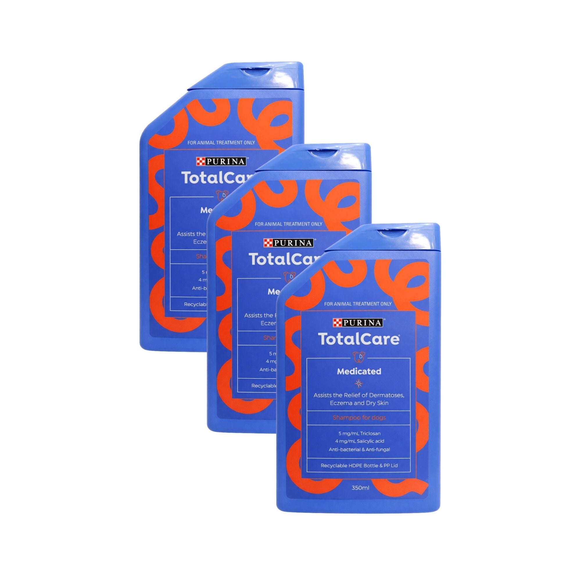 Purina 350ml Total Care Medicated Dog Shampoo  x3-2100034995304402944