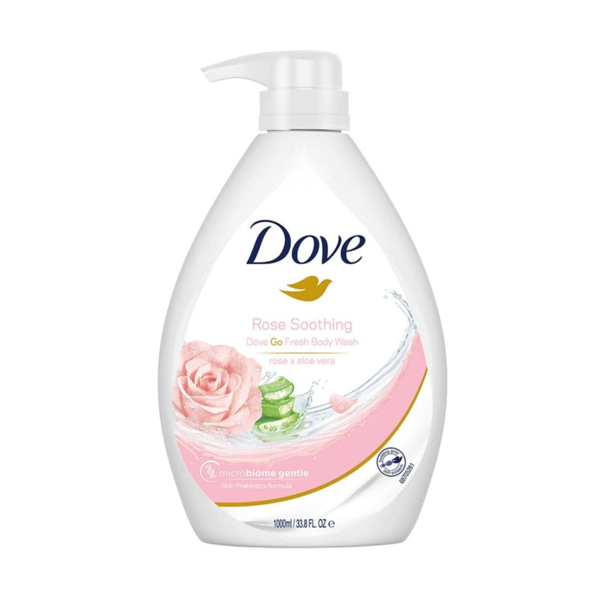 Dove 1L Soothing Rose & Aloe Vera Body Wash-2100034944066785280