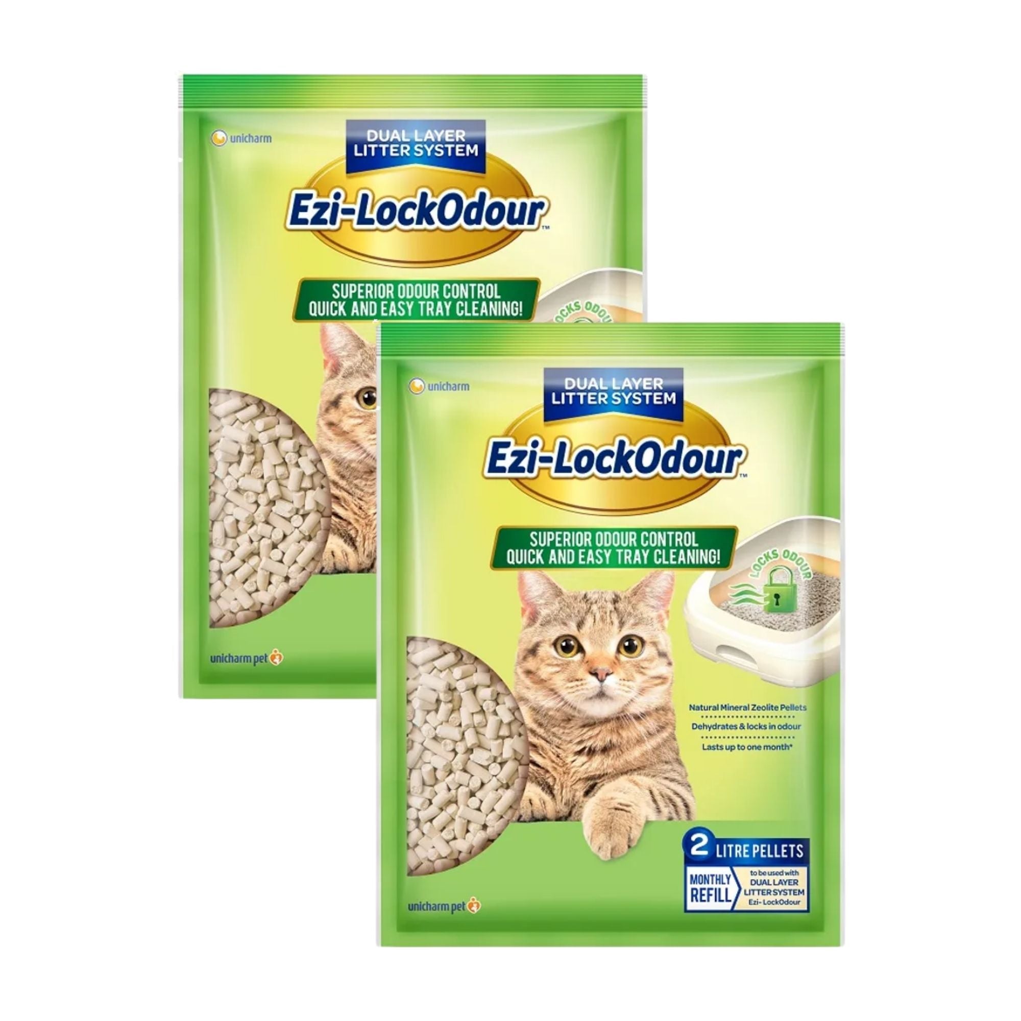 Ezi Lockodour 2kg Natural Mineral Zeolite Pellets x2-2100034949829758976