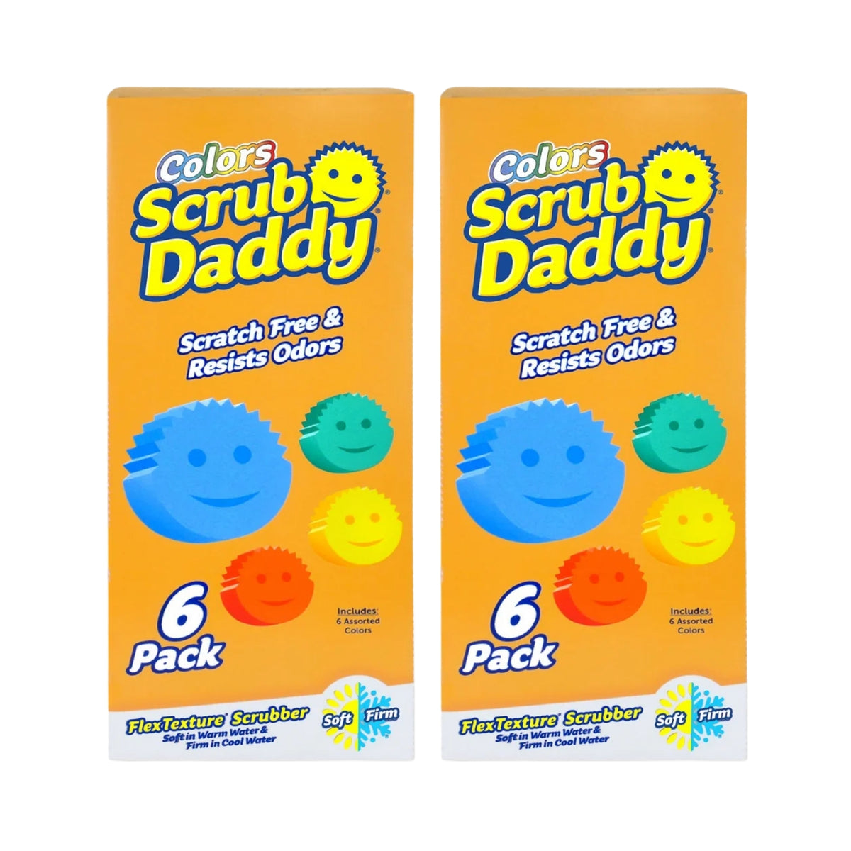 Scrub Daddy Original Colors Sponges 6pk x2-2109799599588446209