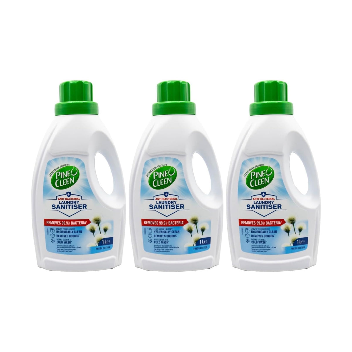 Pine O Clean 1L Anti Bacterial Fresh Cotton Laundry Sanitiser x3-2100034985271627776