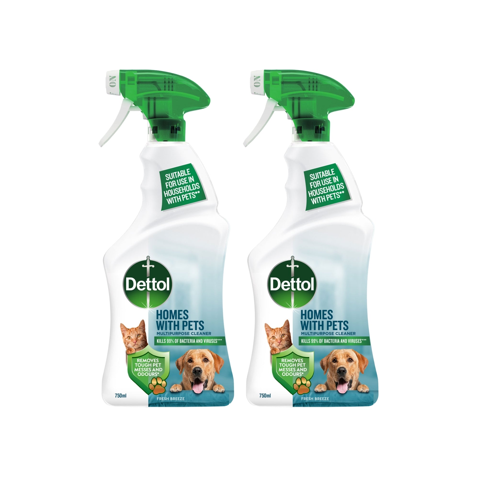 Dettol 750ml Homes with Pets Multipurpose Cleaner x2-2109799590038016001