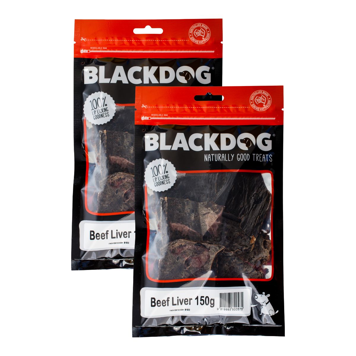 Blackdog Beef Liver 150g x 2pk-1973193584391884800