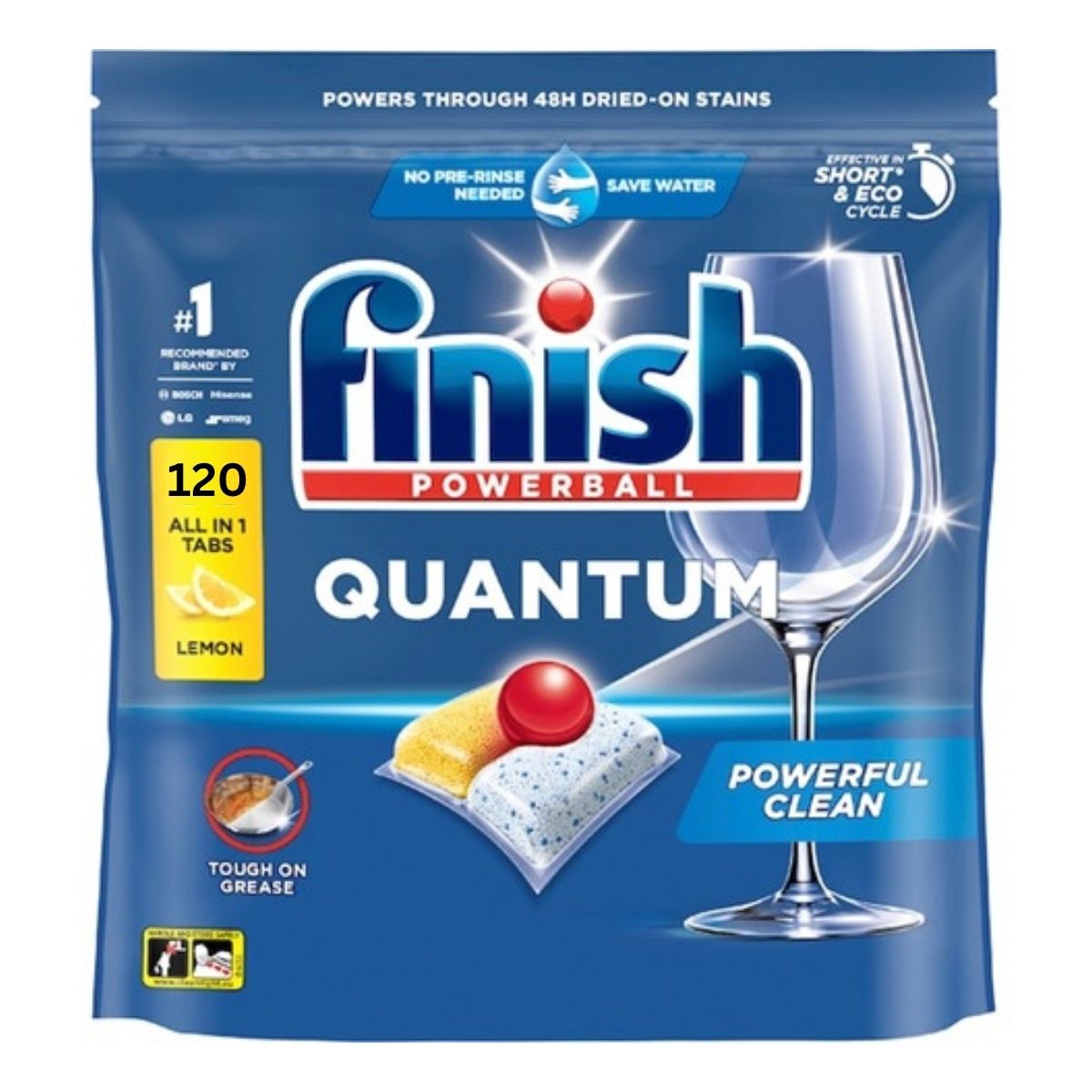 Finish Quantum Lemon x 120 Dishwasher Tablets-1996009960831586304