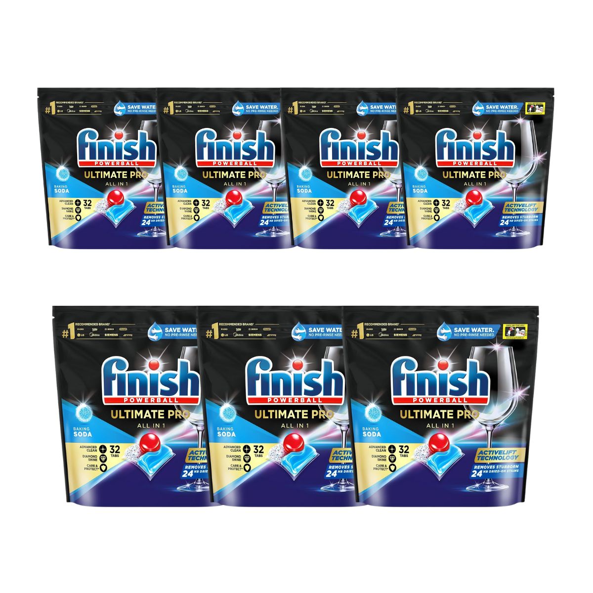 Finish Ultimate Pro 224 Baking Soda Dishwasher Tablets-1973194184475152384