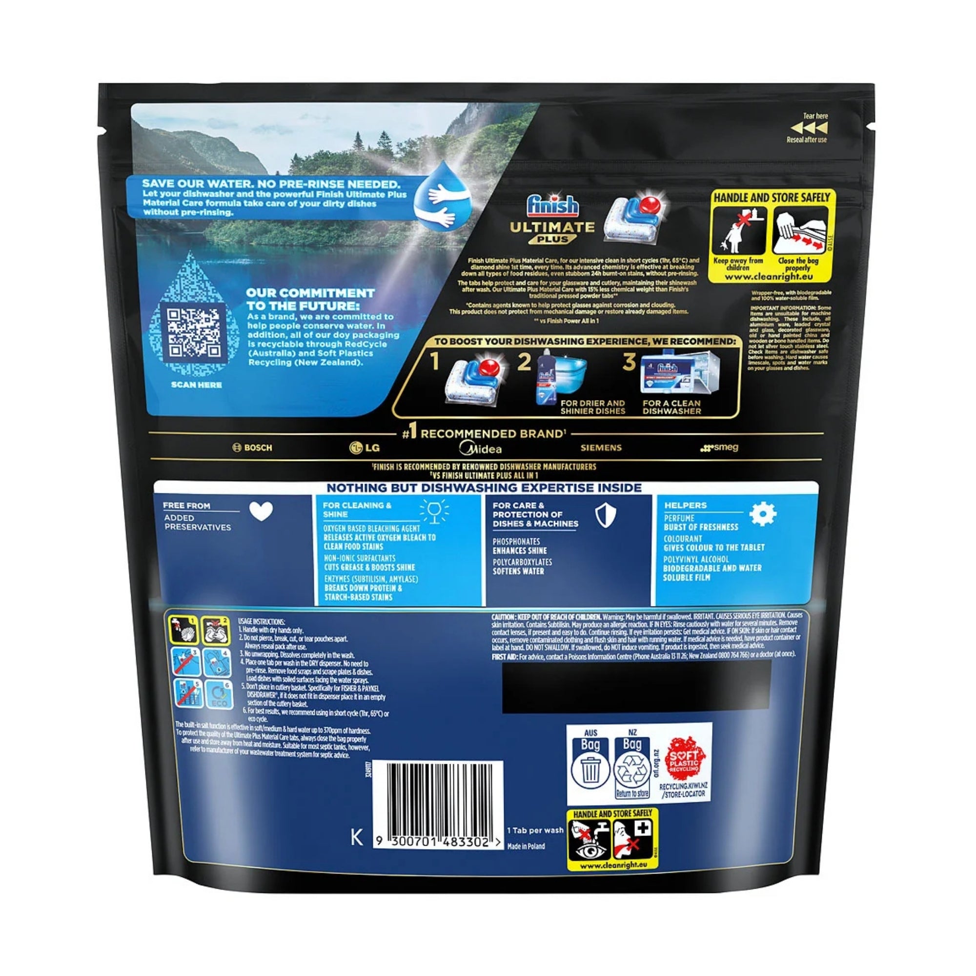 Finish Ultimate Plus Material Care x 124 Dishwasher Tablets-2100034955617898497