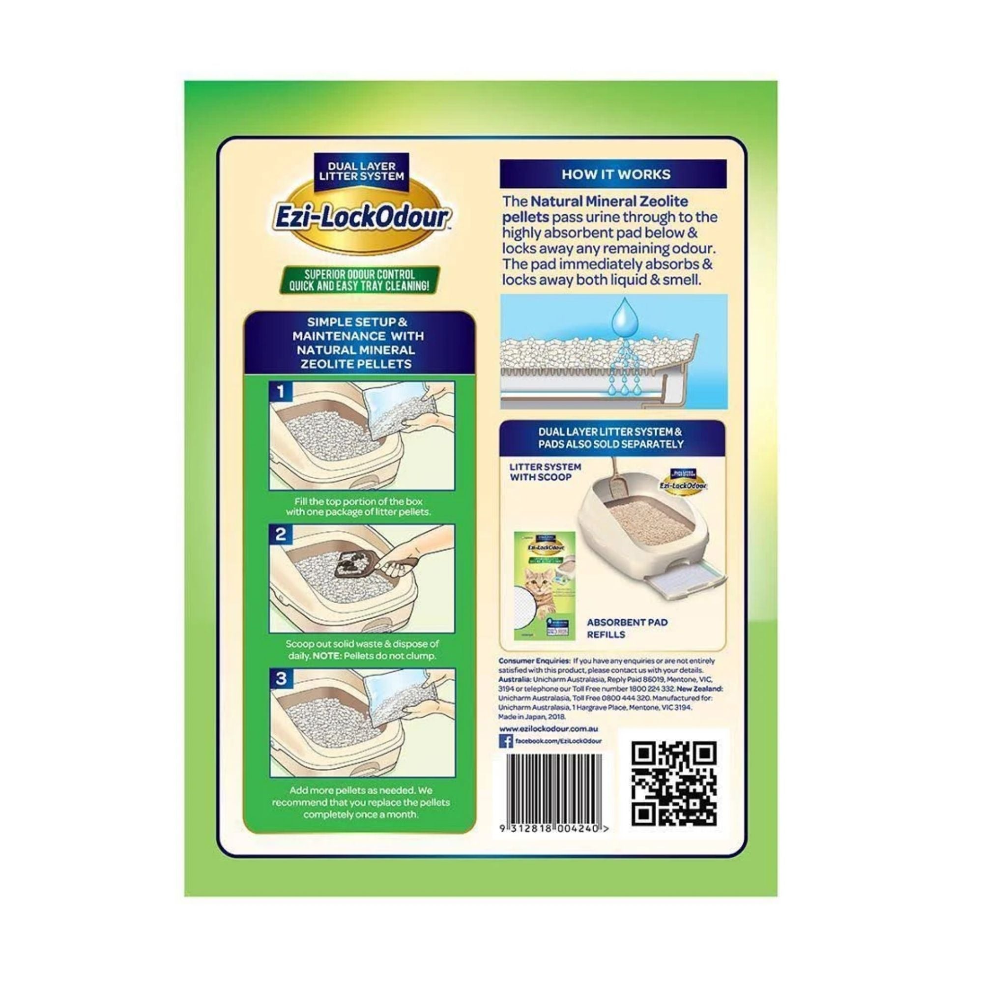 Ezi Lockodour 2kg Natural Mineral Zeolite Pellets x2-2100034949829758977