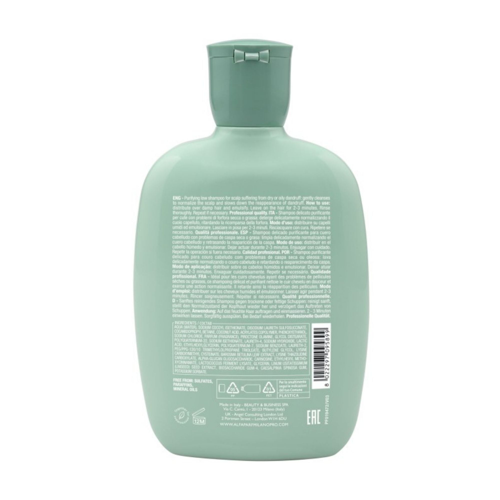 Alfaparf Milano 250ml Semi Di Lino Scalp Rebalance Balancing Low Shampoo x2-2100034930947002369