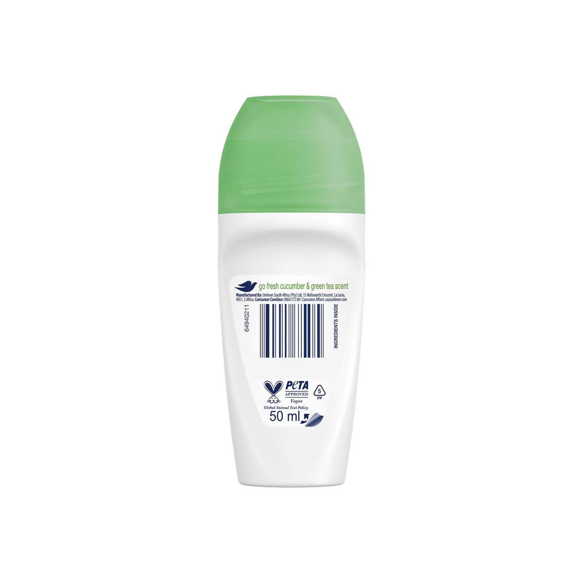 Dove 40ml Go Fresh Cucumber & Green Tea  Roll On Deodorant x4-2100034945991970817