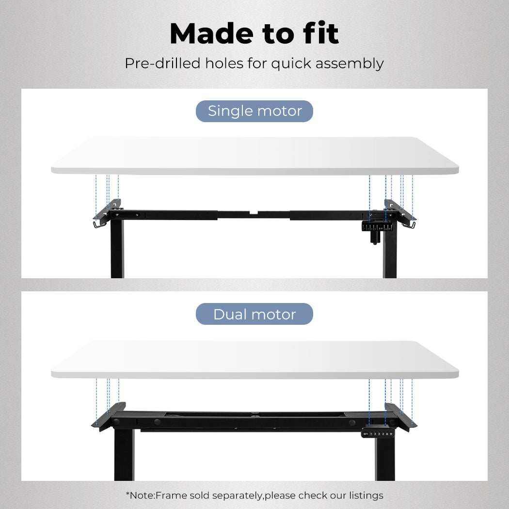Levede Desktop For Motorised Adjustable White 120X60CM (Desktop Only)-1927582210181959686