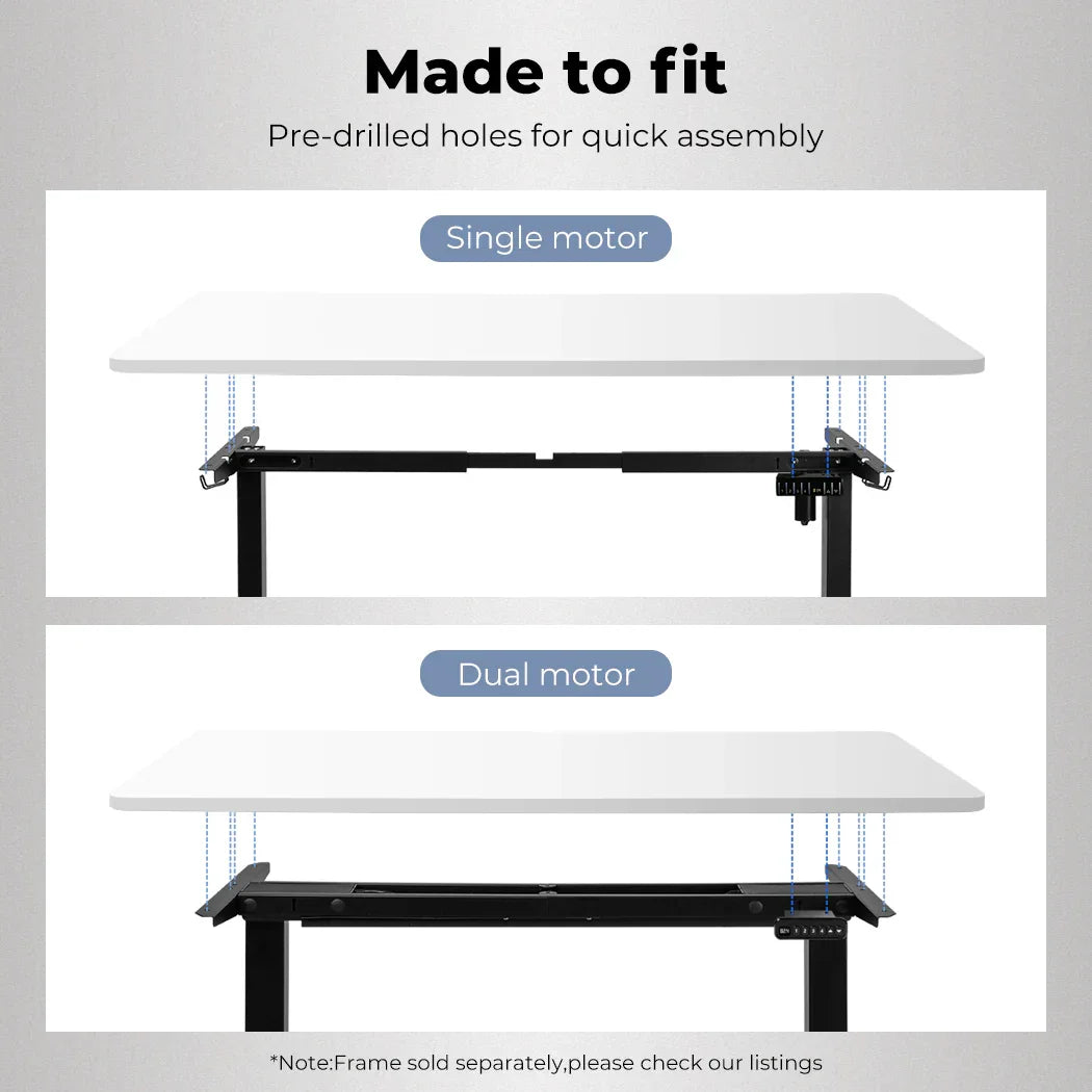 Levede Desktop For Motorised Adjustable White 120X60CM (Desktop Only)-2018816859712917510
