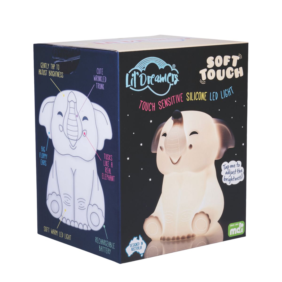 Lil' Dreamers Elephant Soft touch LED Light-1984023729348415490