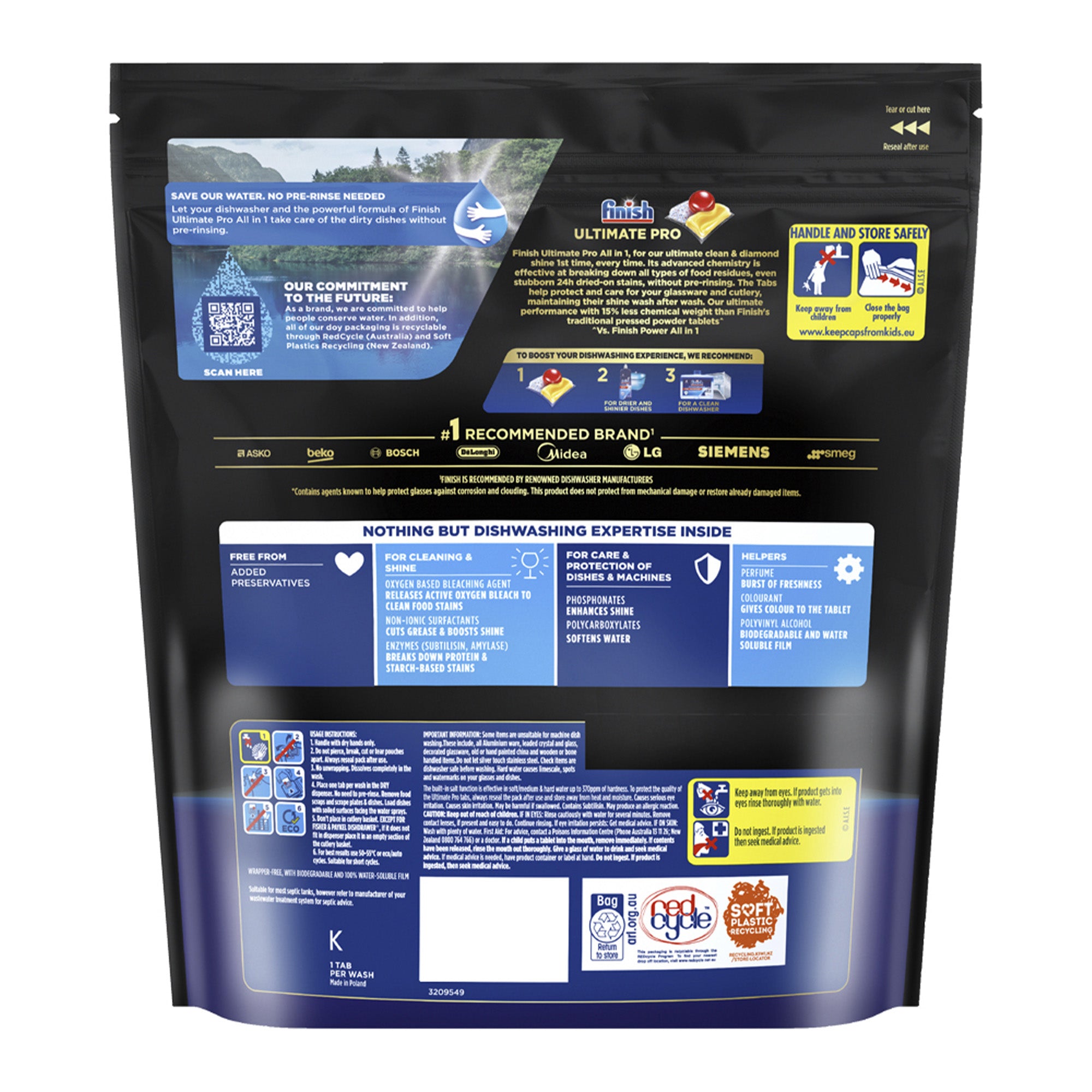 Finish Ultimate Pro x 325 Lemon Dishwasher Tablets-2102558100300107777
