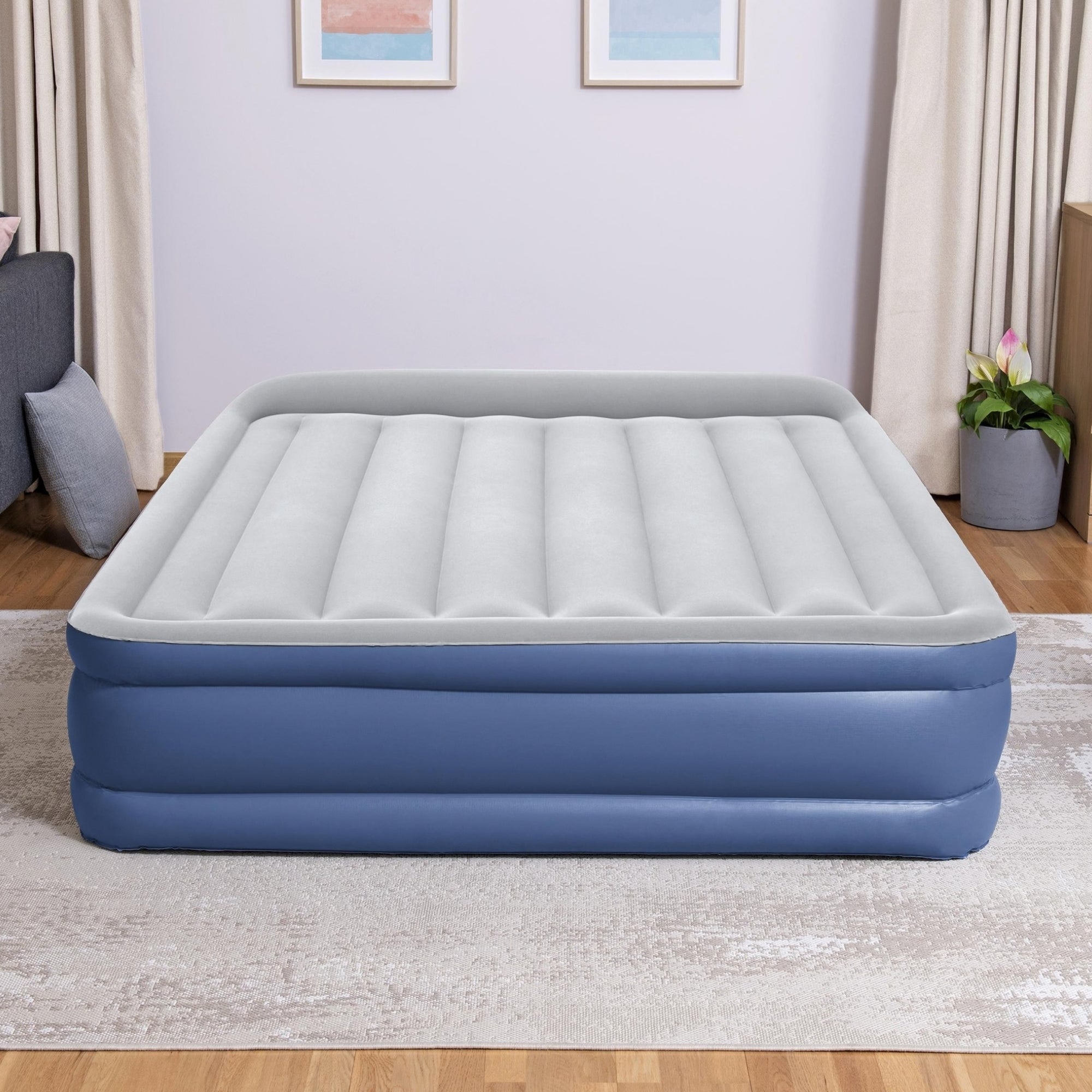 Bestway Queen Tritech Air Mattress with Built in Pump-2109799587202666499