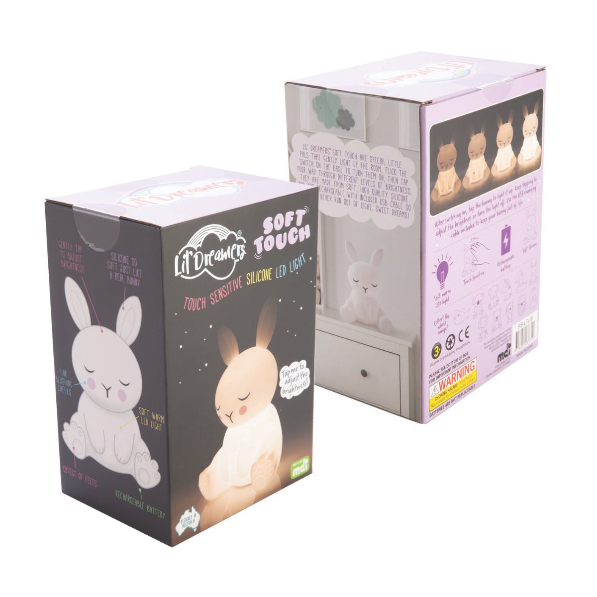 Lil' Dreamers Bunny Soft Touch LED Light-1984023728530526210