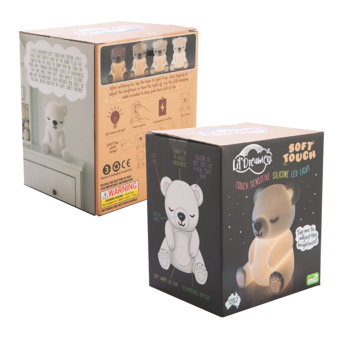 Lil' Dreamers Bear Soft Touch LED Light-1984023728731852802