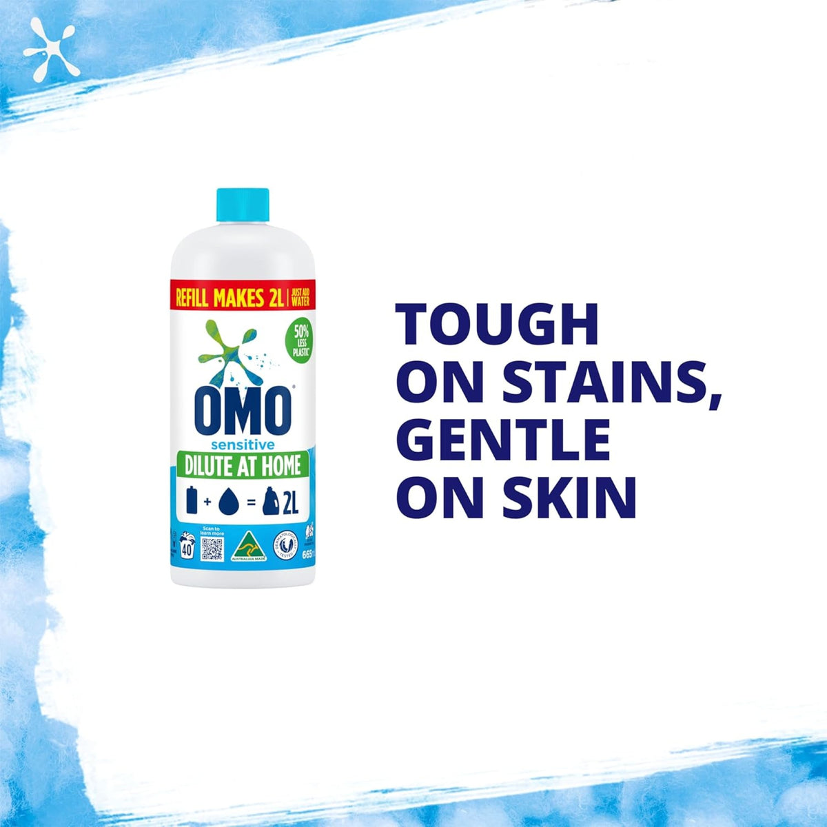 OMO Sensitive Laundry Liquid 665mL x2-2050056866259668995