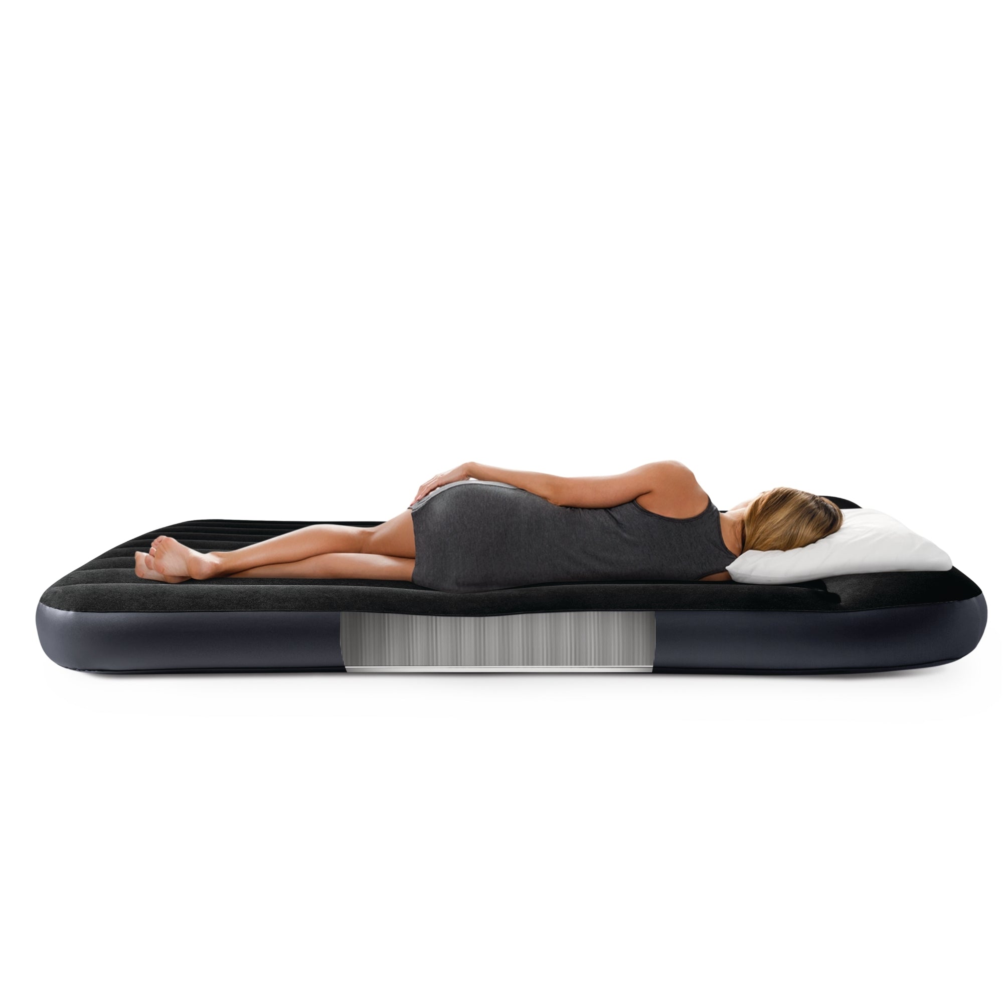 Intex Queen Pillow Rest Classic Airbed W/ Fiber-Tech-2050056776405094404
