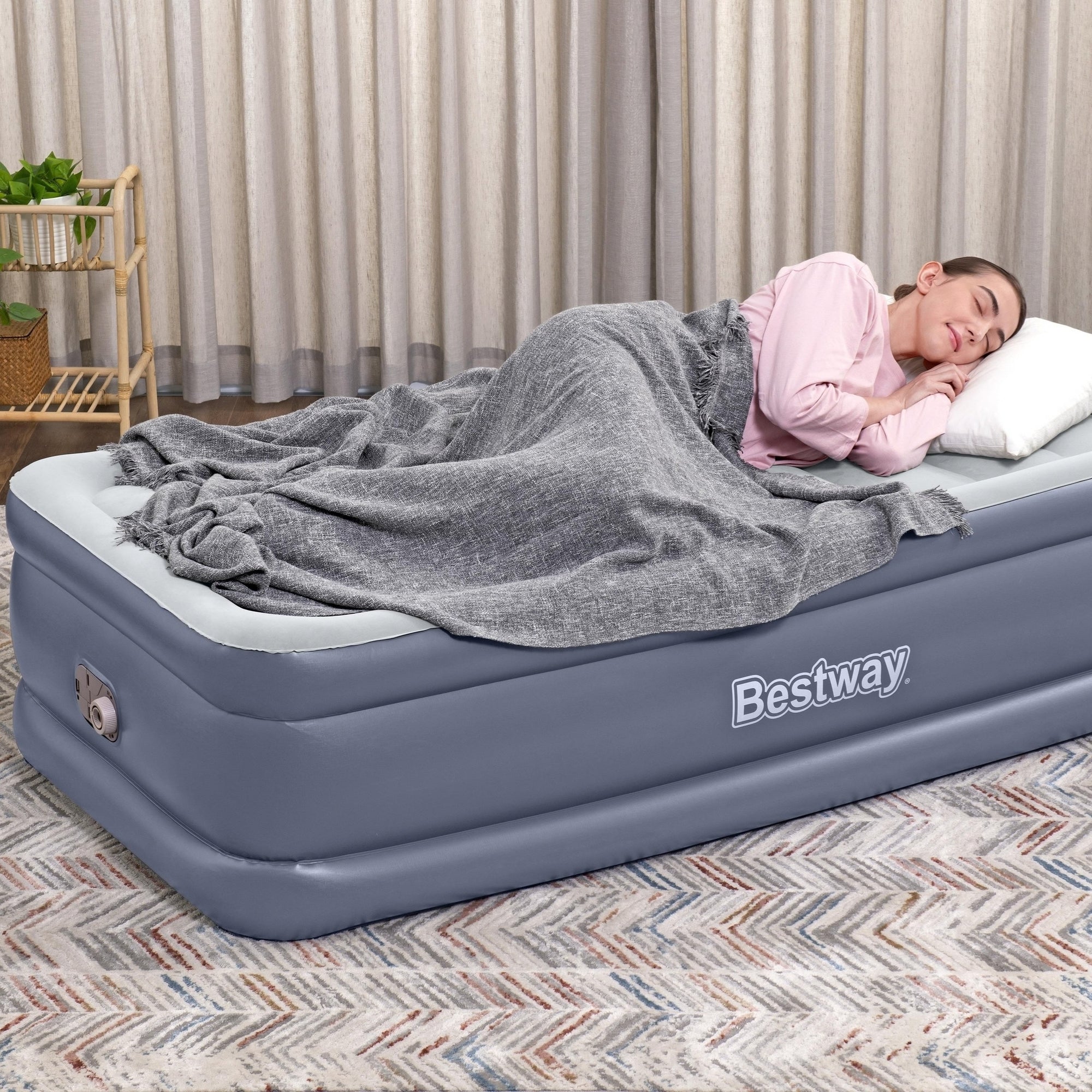 Bestway Twin Tritech Air Mattress with Built in Pump-2109799587097808901