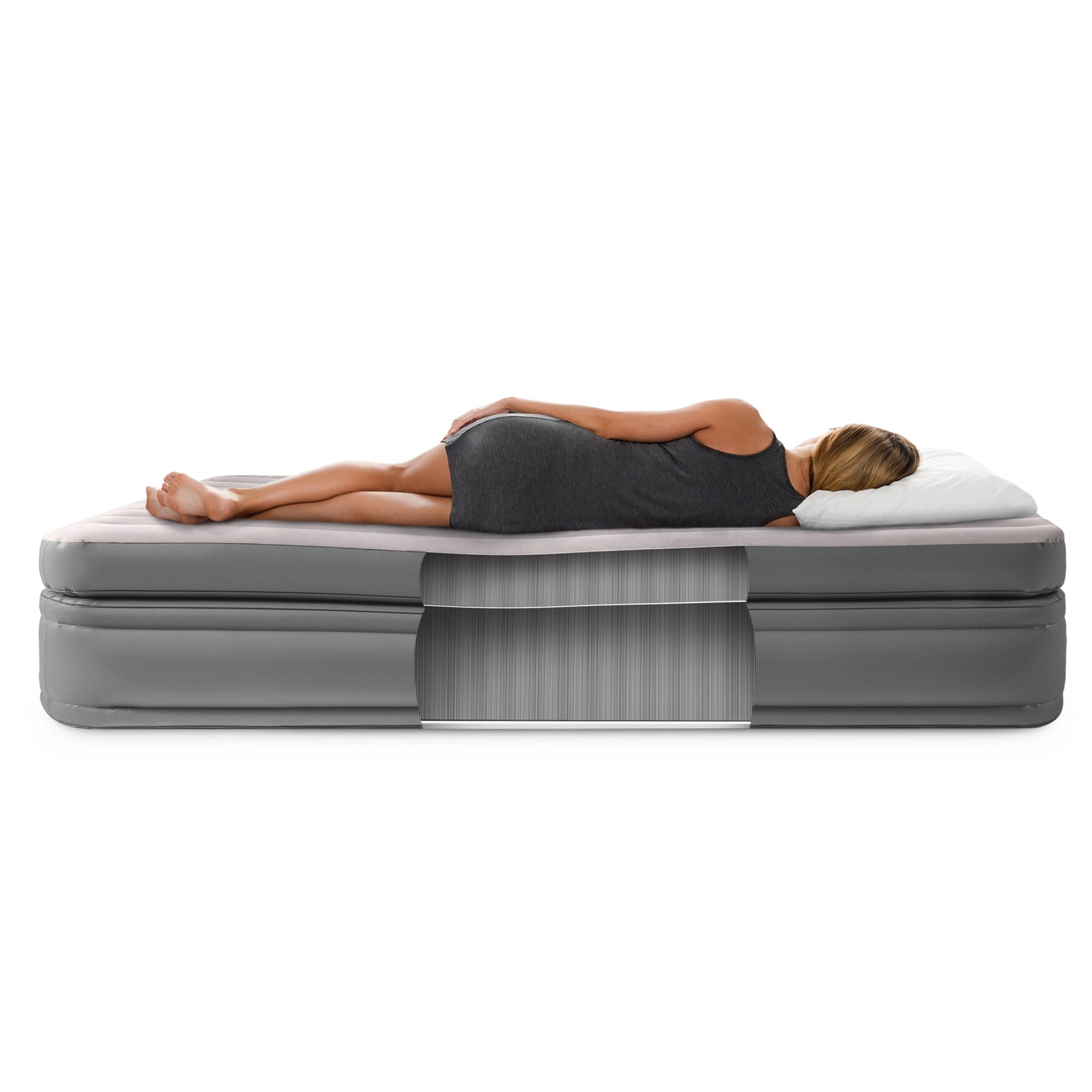 Intex Queen Comfort Elevated Airbed W/ Fiber-Tech-2050056776572866565
