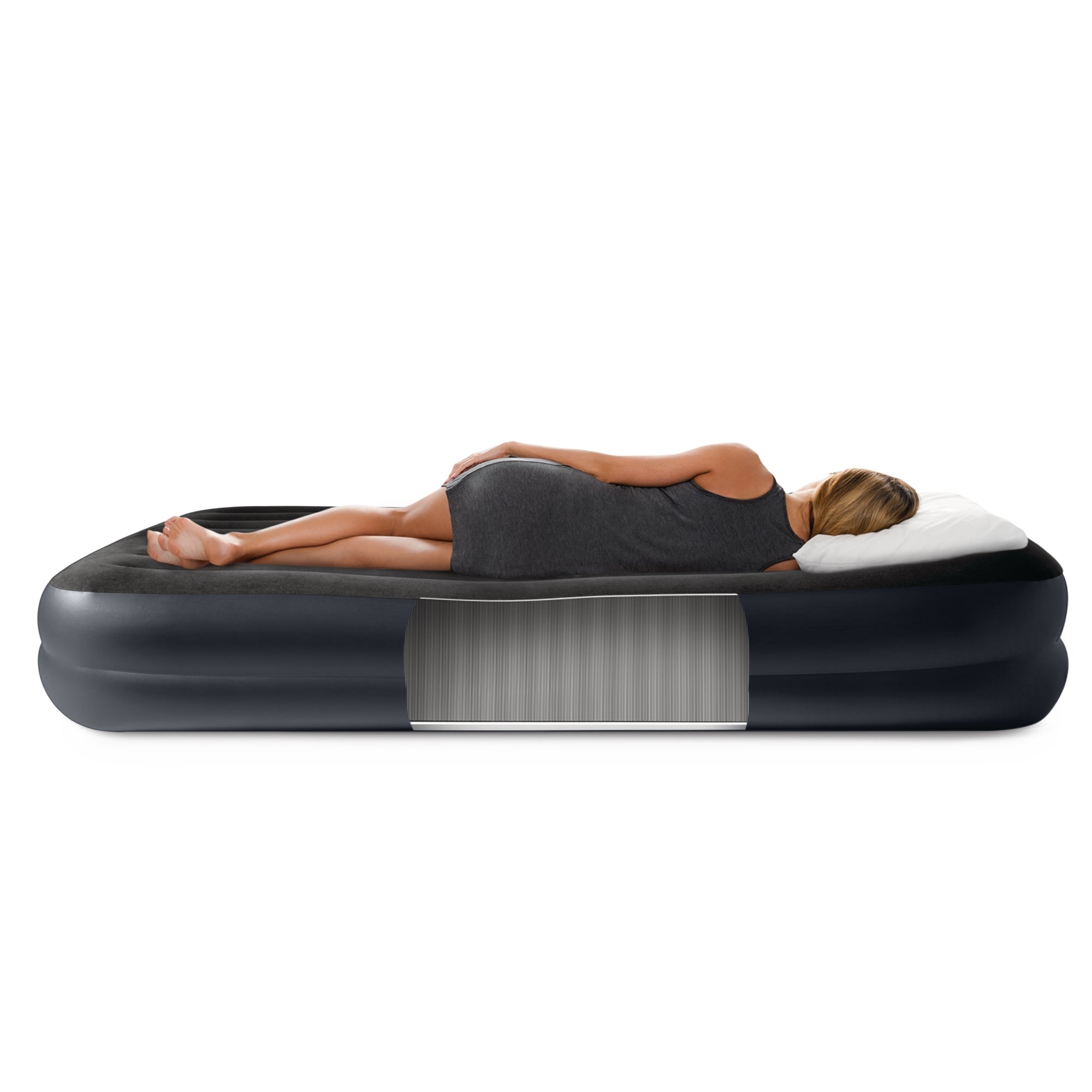 Intex Queen Pillow Rest Raised Airbed W/ Fiber-Tech-2050056776224739333