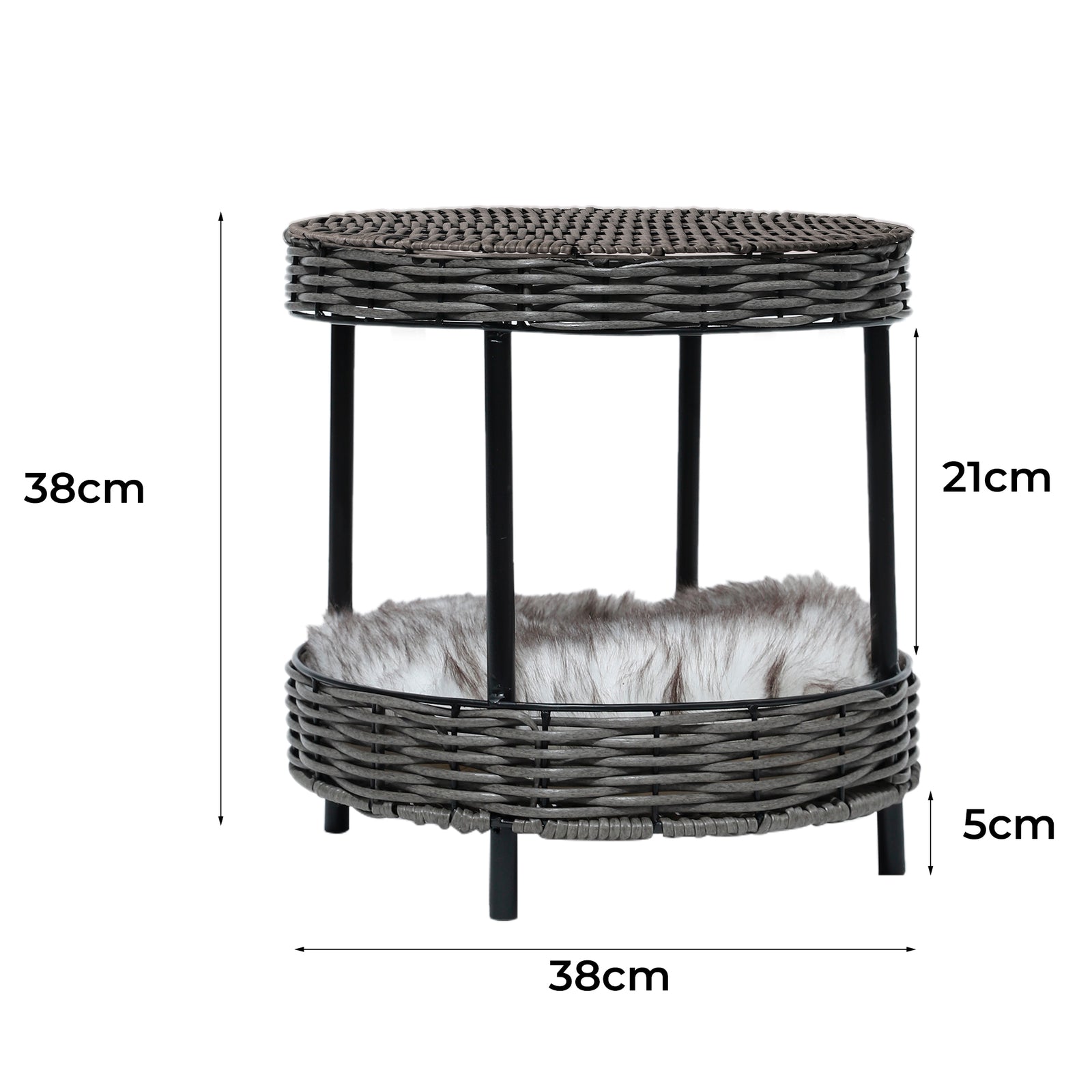 PaWz Rattan Pet Bed Elevated Raised-2018816819120443394