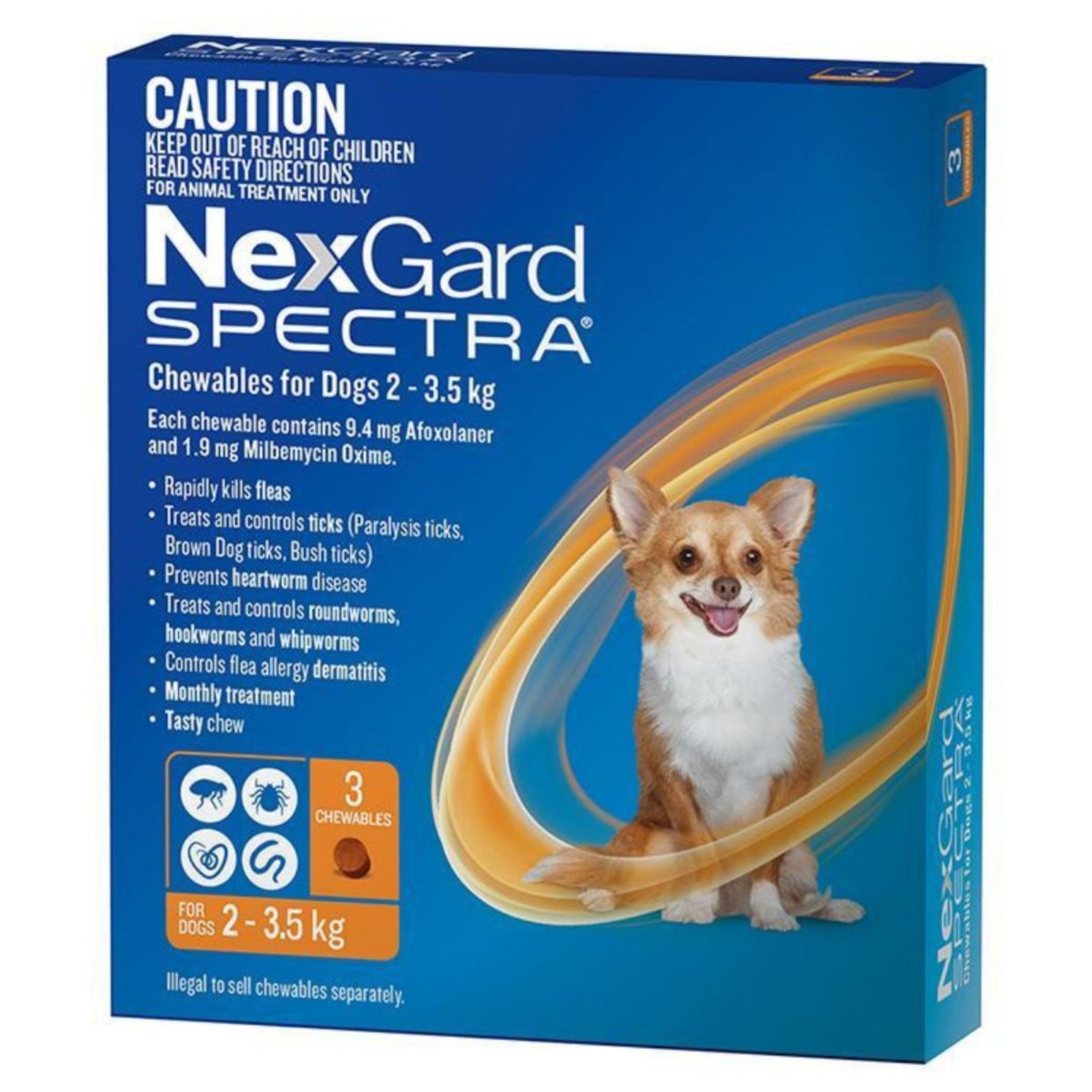 NexGard Spectra Dogs 1.35-3.5kg 3pk-2006732766930145280