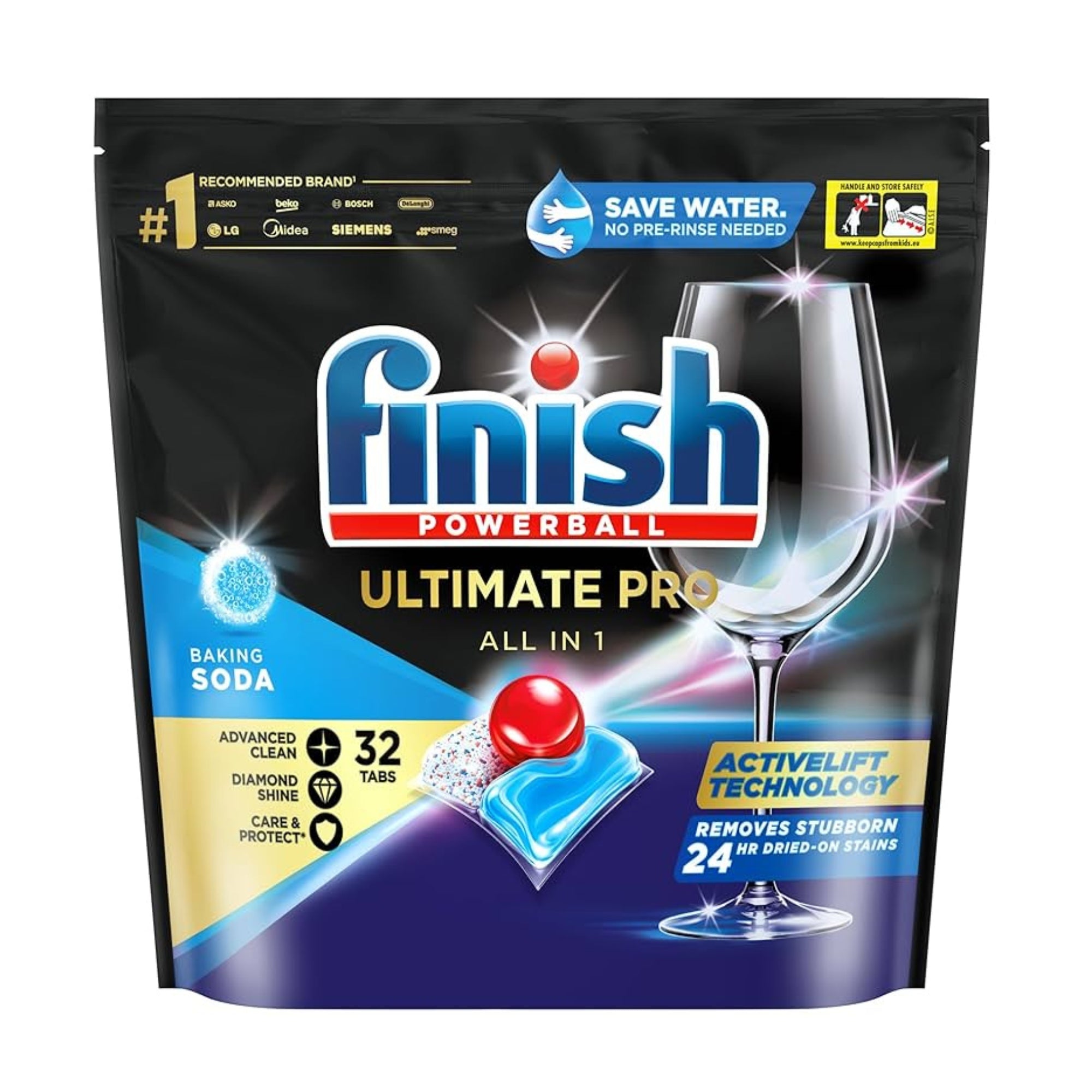 Finish Ultimate Pro x 32 Baking Soda Dishwasher Tablets-1996009958184980480