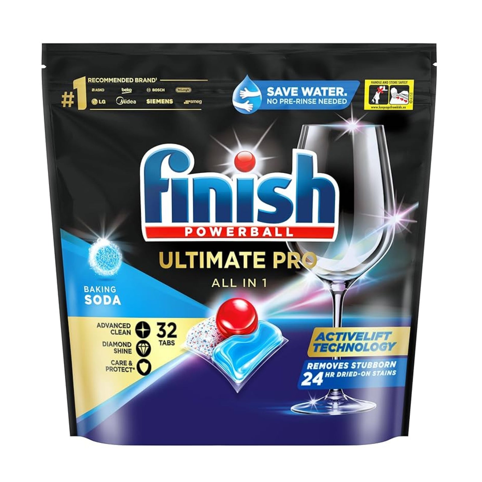 Finish Ultimate Pro x 32 Baking Soda Dishwasher Tablets-1996009958184980480