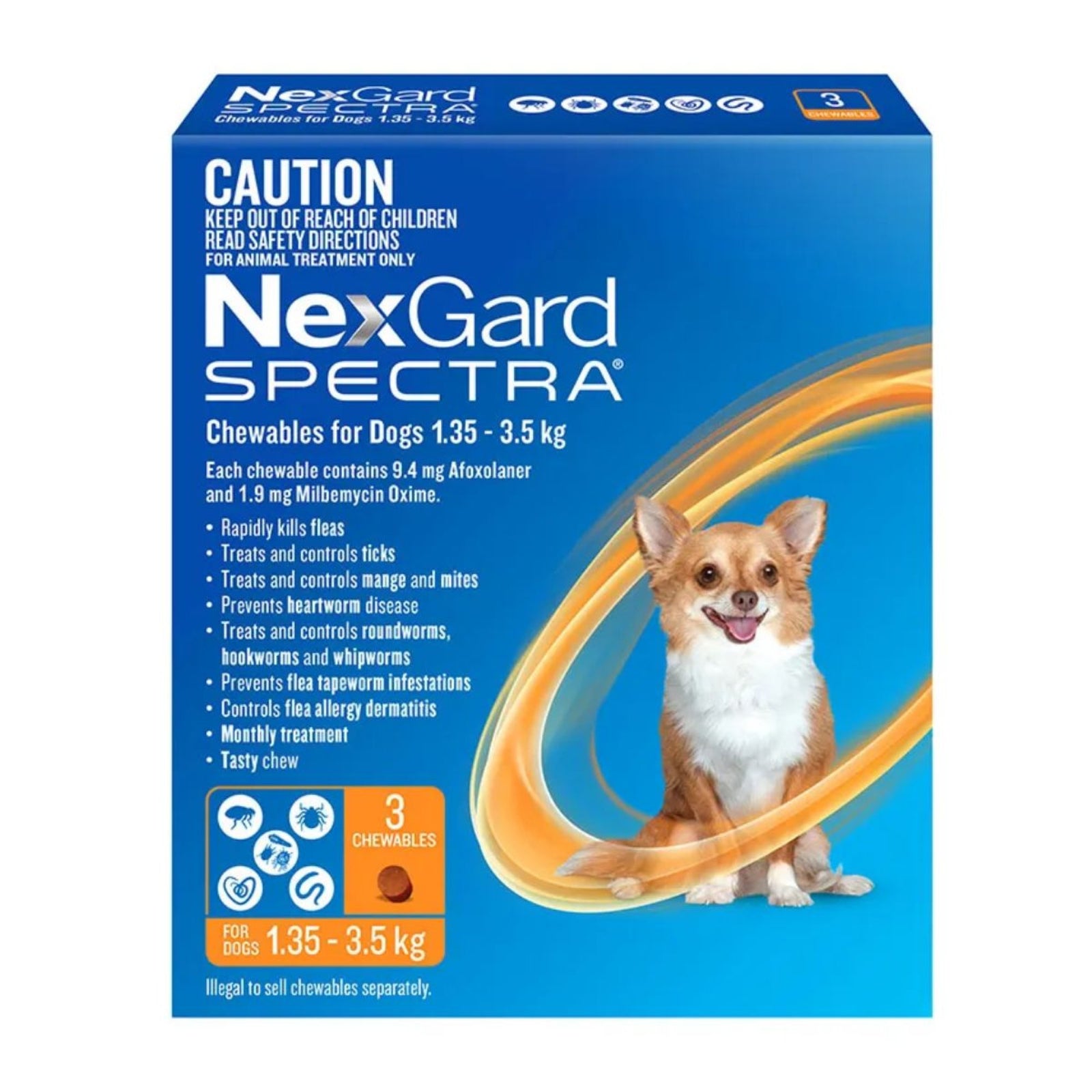 NexGard Spectra Dogs 1.35-3.5kg 3pk-2006732766930145281