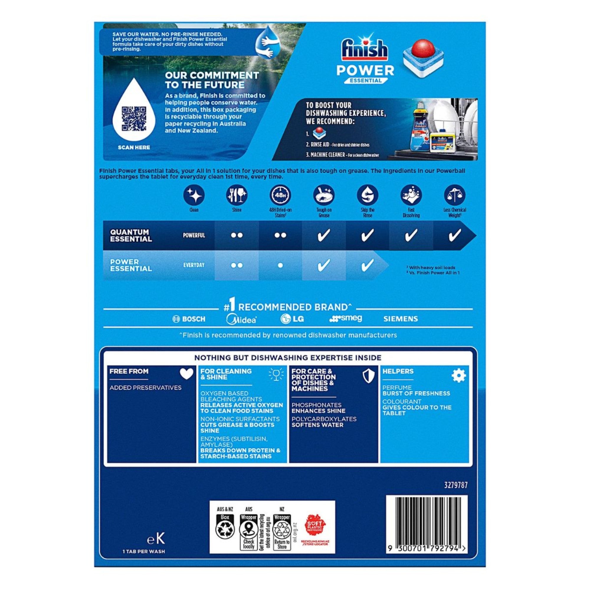 Finish Power Essential x 400 Dishwasher Tablets-1996009960009502721