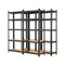 4x Warehouse Storage Rack 5-tier 1.5m Black