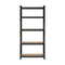 2x Warehouse Storage Rack 5-tier 1.8m Black