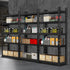 3x Warehouse Storage Rack 5-tier 1.5m Black