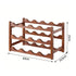 Bamboo Wine Rack 3-Tier Display Storage Organizer 12 Bottle Walnut