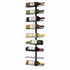 Artiss Wall Mounted Wine Rack – 9‑Bottle Metal Storage, Black, Space‑Saving