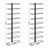 Artiss Wall Mounted Wine Rack Holder Black Metal - Set of 2 (18-Bottle Capacity)