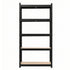 Garage Shelving 1.6X0.8m Warehouse Shelves Storage Rack Pallet Racking Black