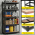 Garage Shelving 1.6X0.8m Warehouse Shelves Storage Rack Pallet Racking Black