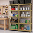 Giantz 2-Rack Garage Shelving 1.6X0.8m MDF Warehouse Shelves Storage Rack Yellow