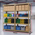 Giantz 2-Rack Garage Shelving 1.6X0.8m MDF Warehouse Shelves Storage Rack Yellow
