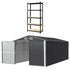 Giantz Garden Shed 3x5.38m Outdoor Tool Storage with 5-Tier Garage Shelving Rack