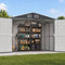 Giantz Garden Shed 3x5.38m Outdoor Tool Storage 2X 5-Tier Garage Shelving Rack
