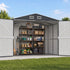Giantz Garden Shed 3x5.38m Outdoor Tool Storage 2X 5-Tier Garage Shelving Rack