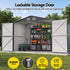 Giantz Garden Shed 3x5.38m Outdoor Tool Storage 2X 5-Tier Garage Shelving Rack