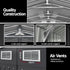 Giantz Garden Shed 3x5.38m Outdoor Tool Storage 2X 5-Tier Garage Shelving Rack