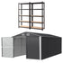 Giantz Garden Shed 3x5.38m Outdoor Tool Storage 2X 5-Tier Garage Shelving Rack