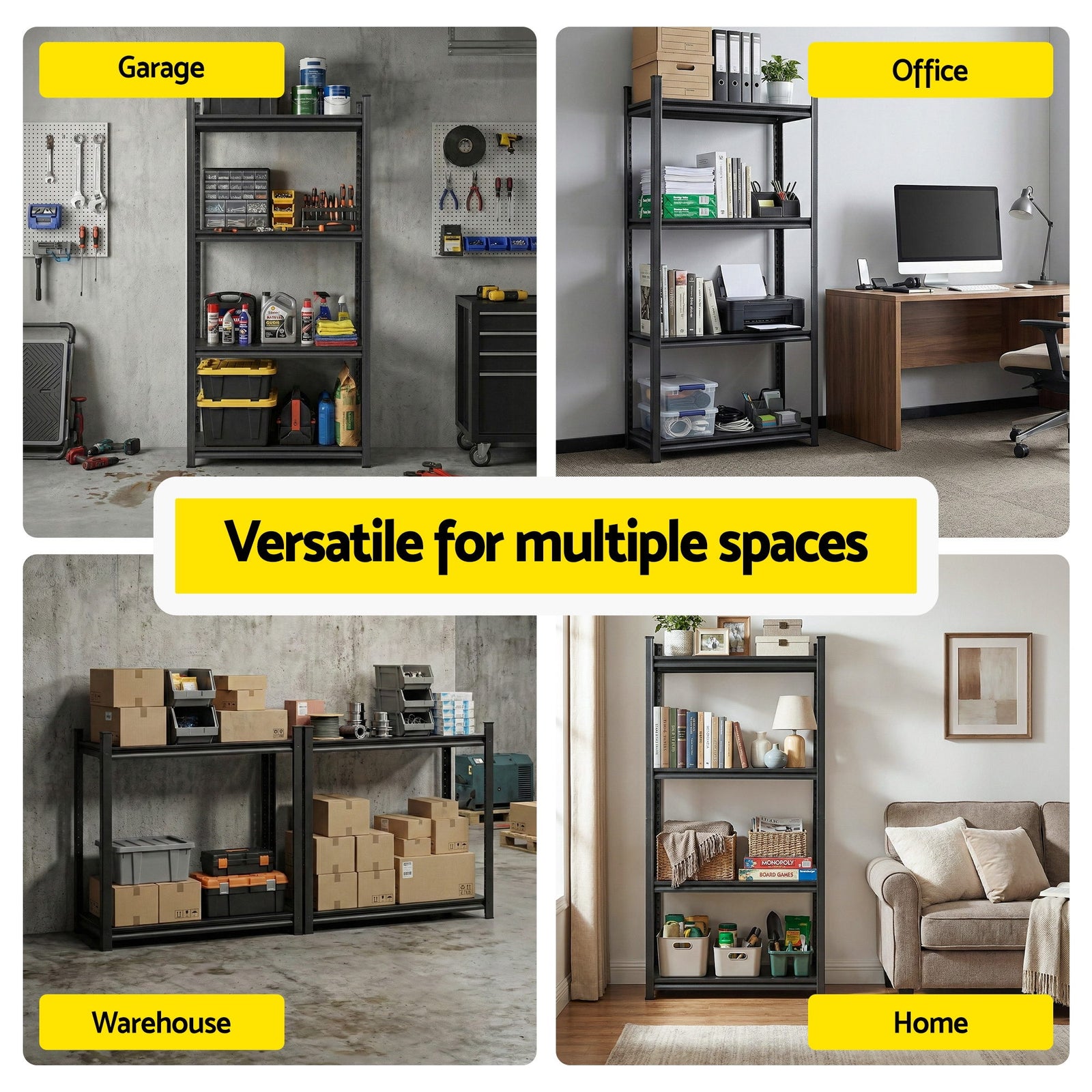 Garage Shelving 1.8X0.9m Warehouse Rack Storage Shelves Workshop Racks Steel